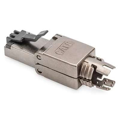 Abbildung von DIGITUS DN 93837 Netzwerkstecker Cat 8.1 1 Stück 360 Geschirmt RJ45 Feldstecker Cat8 Werkzeuglos 2000 MHz 25GBase T / 40GBase 25 Gbit/s 40 AWG 26/7 bis 22/1