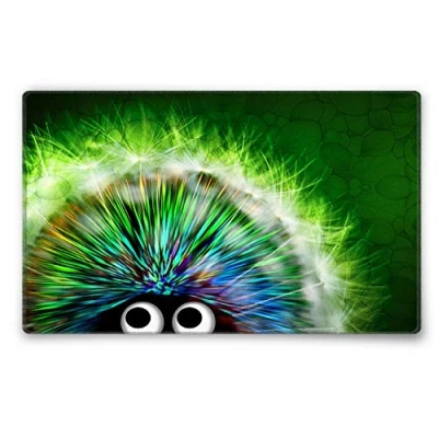 Abbildung von Silent Monsters Mauspad 240 x 200 mm Stoff Mousepad Igel grün Vernähter Rand rutschfest für Gaming Büro Office Homeoffice 24 20 cm Mouse Pad Mat Mausunterlage klein f alle Maus Arten