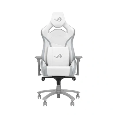 Abbildung von ASUS ROG Chariot X Core Gaming Stuhl (verstellbare Kopfstütze, 4D Armlehnen, Memory Foam, Premium PU Leder, Klasser 4 Gaslift) weiß