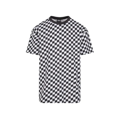 Abbildung von Urban Classics Check Tshirt print, Herren, Größe: 4XL, Blackcheck