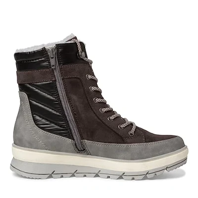 Abbildung von Jana Schnürstiefelette, Damen, Größe: 37, Graphite Schuhe
