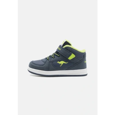 Abbildung von Kangaroos KCPI Kalino MID Unisex Sneaker high für Kinder, Größe: 23, Dark navy/lime Schuhe