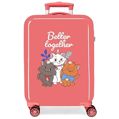 Abbildung von Disney Aristogatos Koffer, Korallen, 38 x 55 20 cm, starr, ABS Kombinationsverschluss, seitlich 78 l, 2 kg, 4 Doppelrollen, Handgepäck, rot, kabinenkoffer