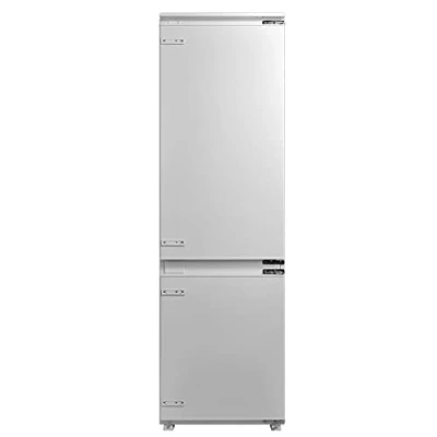 Abbildung von Midea KG178SFNF Einbau Kühl /Gefrierkombination, NoFrost, Digital Control, mit Schlepptür, LED Beleuchtung, 178,5 cm hoch, 180L Kühlen, 68L Gefrieren, Weiß