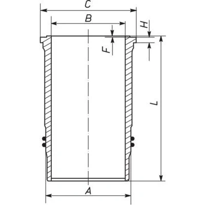 Abbildung von Zylinderlaufbuchse MAHLE 003 WN 25 01