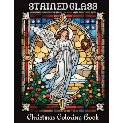 Abbildung von Stained Glass Christmas Coloring Book: An Adult Book for Relaxation