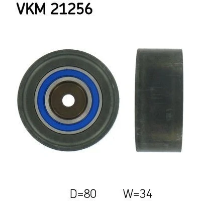 Abbildung von SKF VKM 21256 Umlenk /Führungsrolle, Zahnriemen AUDI: A4 B8 Avant, A6 C6 Saloon, VOLKSWAGEN: GOLF 6, Eos, SKODA: Superb II Hatchback