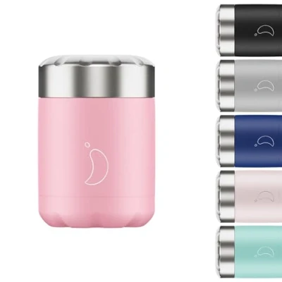 Abbildung von Chilly&#039;s Vorratsbehälter doppelwandiger, auslaufsicherer, wiederverwendbarer Premium Lebensmittelbehälter aus Edelstahl Zartpink 300ml