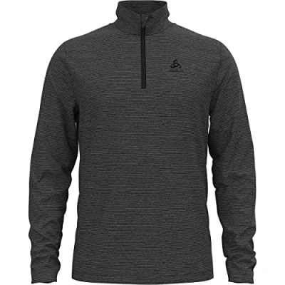 Abbildung von Odlo Roy Mid Layer Half Zip Lauftop Herren Dunkelgrau, Größe XL