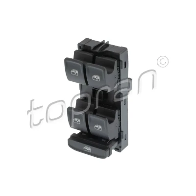 Abbildung von TOPRAN 120 932 Schalter, Fensterheber 4 Fahrzeugtür, fahrerseitig, vorne SEAT: Leon III ST, VOLKSWAGEN: Polo VI