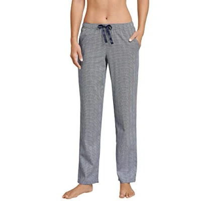 Abbildung von Schiesser Damen Mix &amp; Relax Webhose Lang&#039; Schlafanzughose, Blau (Nachtblau 804), 36