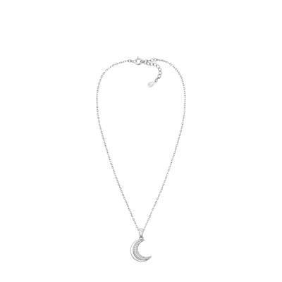 Abbildung von Sofia Milani Damen Halskette 925 Silber mit Zirkonia Steinen Mond Anhänger N0445