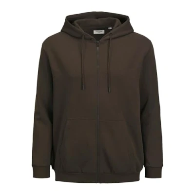 Abbildung von Jack &amp; Jones Jjebradley ZIP HOOD Sweatjacke, Herren, Größe: 5XL, Mulch