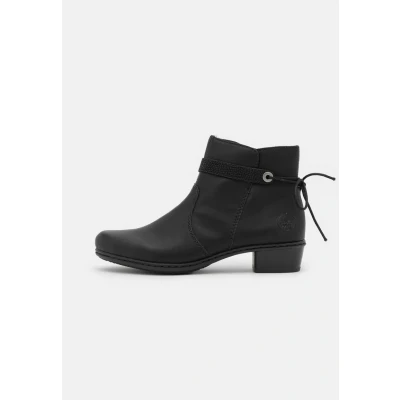 Abbildung von Rieker Stiefelette, Blockabsatz, Ankleboots mit Zierbändern