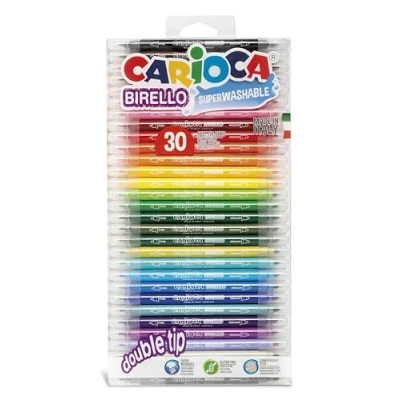 Abbildung von Carioca Birello Filzstifte (Fein/Mittel, Rundspitze, Multi Stift, italienisch, für Rucksack/Kunststoffetiketten)