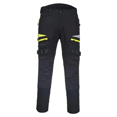 Abbildung von Portwest DX4 Arbeits Bundhose für Männer, Farbe: Schwarz, Größe: 32, DX449BKR32