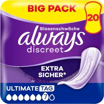 Abbildung von Always Discreet Inkontinenzeinlagen Für Frauen Ultimate Tag 20 Stück