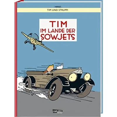 Abbildung von Tim und Struppi: im Lande der Sowjets farbige Ausgabe