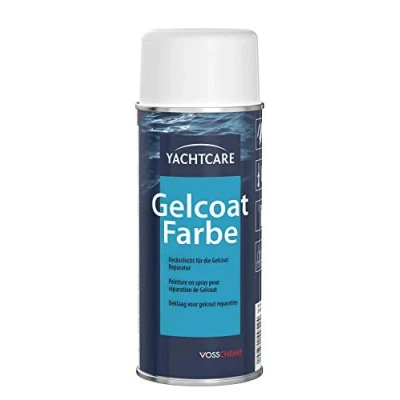 Abbildung von Yachtcare Gelcoat Farbe 400ML RAL 9010 Glänzende Endversiegelung zum Sprühen für &amp; GFK