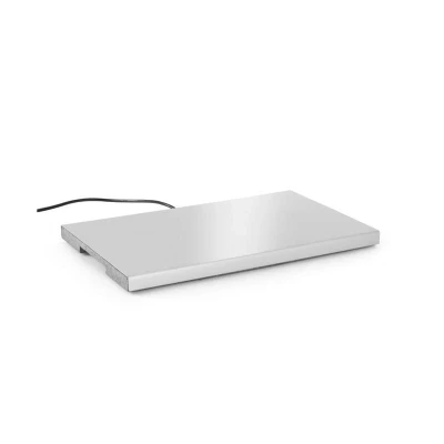 Abbildung von HENDI Warmhalteplatte elektrisch GN 1/1 190 W 53 x 32,5 3 cm 95 C Aluminium silber Gastro