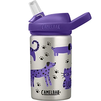 Abbildung von CamelBak Unisex Babys Eddy+ Wasserflasche, Cats &amp; Dogs, One Size