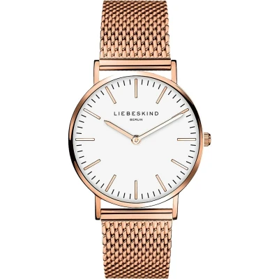 Abbildung von Liebeskind Berlin Uhr rosegoldcoloured/white, Damen, Größe: One Size, Rosegold coloured/white