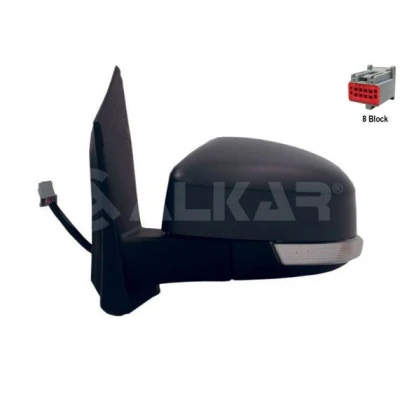 Abbildung von Außenspiegel Alkar 6125401 links grundiert elektrisch beheizbar, asphärisch FORD: Focus 2, 2 Limousine, Mk2 Box Body / Estate kfzteile,