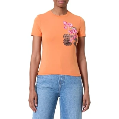 Abbildung von Desigual Tshirt print, Damen, Größe: XL, Orange