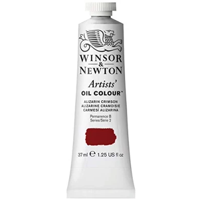 Abbildung von Winsor &amp; Newton 1214004 Artists Ölfarbe 37ml Tube, Künstler mit höchstmöglicher Pigmentierung, höchste Lichtechtheit Alizarinkarmesin