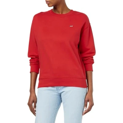 Abbildung von Levi&#039;s Standard CREW Sweatshirt, Damen, Größe: XS, Script red