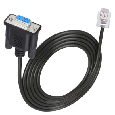 Abbildung von HTGuoji DB9 auf RJ11 RJ12 6P6C LAN Netzwerk Serielles Steuerkabel für Leadshine Stepper Drive Servomotor DM432C DM442 DM556 DM856 3DM683 AM882 DM1182 2 Meter (6P6C)