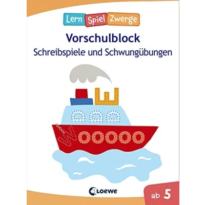 Abbildung von Die neuen LernSpielZwerge Schreibspiele und Schwungübungen: Vorschulblock ab 5 Jahre Lernspiele Übungen für Kindergarten Vorschule