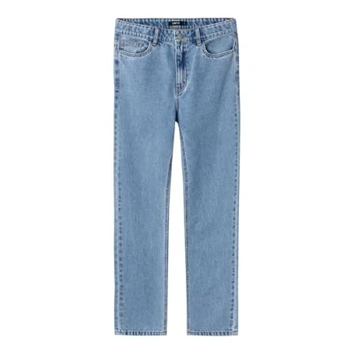 Abbildung von LMTD HIGH Waist Jeans Straight Leg für Kinder, Größe: 128, Light blue denim