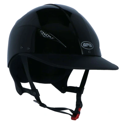Abbildung von GPA Reithelm Easy Evo Hybrid Schwarz Shiny 56cm