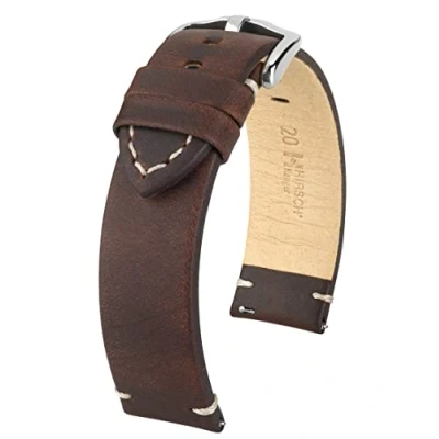 Abbildung von HIRSCH Herren Uhrenarmband Kalbsleder Modell Ranger 22 mm Braun