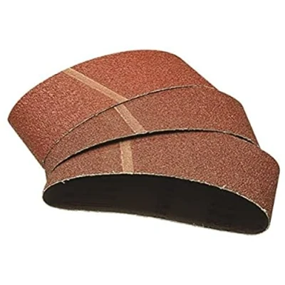 Abbildung von wolfcraft 3 Gewebe Schleifbänder 40 x 303 mm I 1719000 Körnung 120 hohe Standzeit, für Heimwerker flexibel und widerstandsfähig Bandschleifer