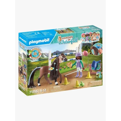 Abbildung von Playmobil 71355 Horses of Waterfall Baukasten Zoe &amp; Blaze mit Turnierparcours
