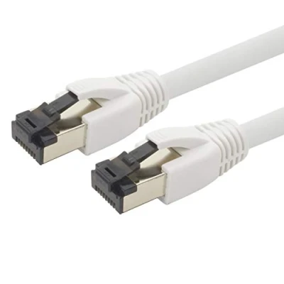 Abbildung von 1aTTack.de 5m Cat 8 Netzwerkkabel CAT8 Kabel Weiss 1 Stück Cat.8 Lan 2000 Mhz 40 Gbit s 40GBase T Poe+ Patchkabel Ethernetkabel LSZH x 5 Meter