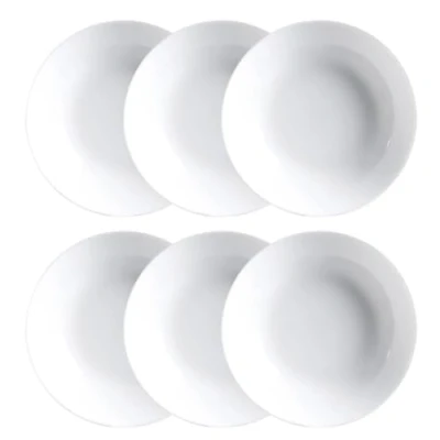 Abbildung von Luminarc Diwali Teller, flach, Opal, 25 cm, Weiß, 6 Stück