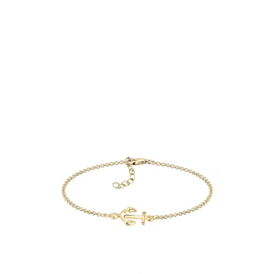 Abbildung von Elli Anchor Armband goldcoloured, Damen, Größe: 17, Gold coloured