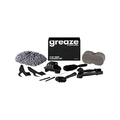 Abbildung von greaze Fahrrad Reinigungsset Fahrradpflege Set Kettenbürste + Reinigungsbürste für Fahrradkette Ritzel Claw Bürste Kettenreinigungsgerät (11 teiliges Set)