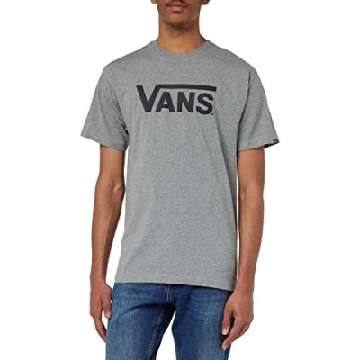 Abbildung von Vans Herren Classic Drop V T Shirt, Grau Heidekraut schwarz, XS