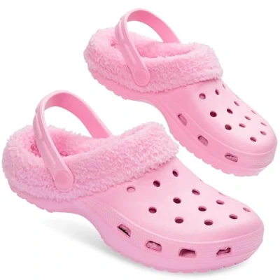 Abbildung von CityComfort Damen Hausschuhe Fleece Gefüttert, Clogs Geschenke für Frauen (Rosa, 35 EU)