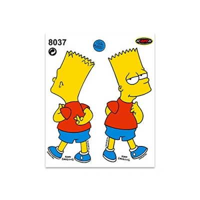 Abbildung von Quattroerre 8037 Sticker Simpson Bart, 14 x 16 cm