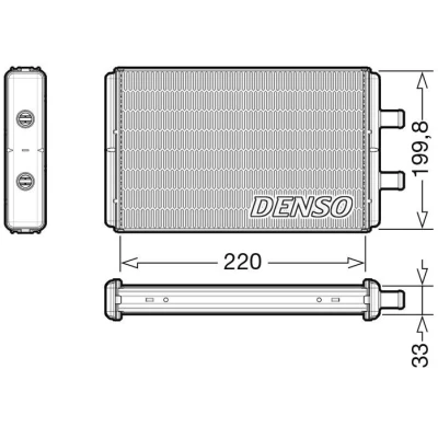 Abbildung von DENSO DRR12016 Wärmetauscher