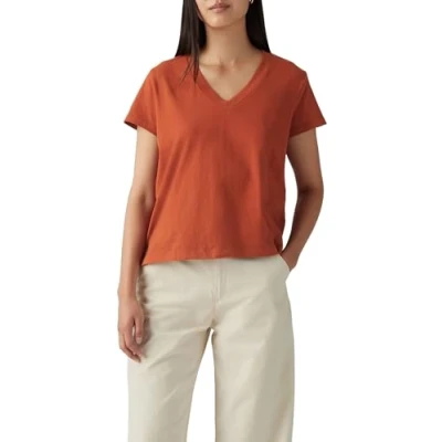 Abbildung von Levi&#039;s BOXY TEE Tshirt basic, Damen, Größe: XS, Picante slub