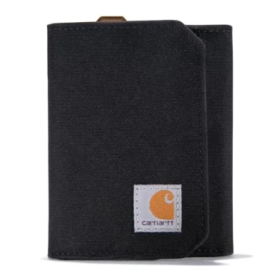 Abbildung von Carhartt Herren Casual Nylon Duck Trifold Wallets, Ente (schwarz), Einheitsgröße