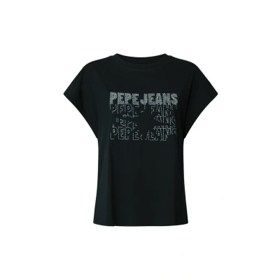 Abbildung von Pepe Jeans LIRA Tshirt print, Damen, Größe: Small, Black