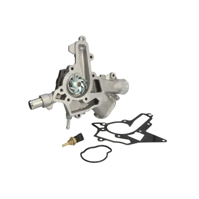 Abbildung von HEPU P334T Wasserpumpe inkl. Dichtungssatz mit Motortemperaturfühler mechanisch OPEL: Corsa D Hatchback, Astra H C Hatchback