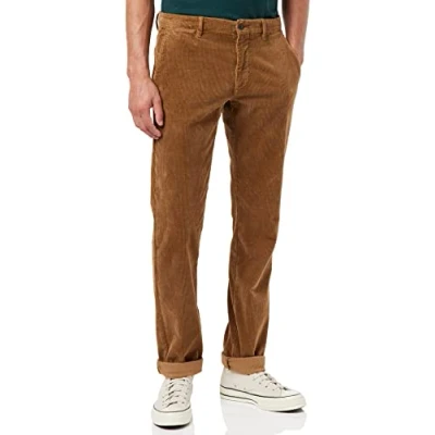 Abbildung von Tommy Hilfiger Herren Denton Chino Corduroy GMD MW0MW28637 Gewebte Hosen, Braun (Desert Khaki), 28W / 32L